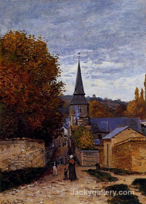 Street in Saint-Adresse by Claude Monet paintings reproduction